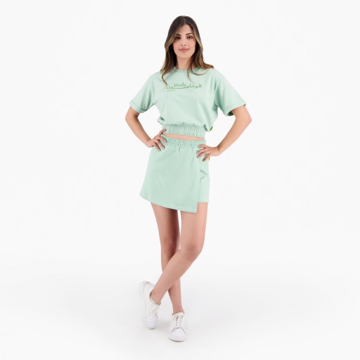 [05-010-36-196-K054-L] Sweat crop femme manches courtes  bkouly فيتامين (L)