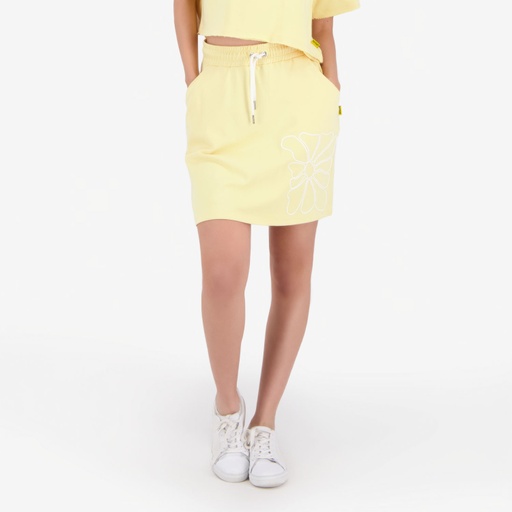 [05-010-21-018-K033-L] Jupe femme avec poches italiennes FLEUR (L)