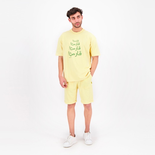 [05-010-18-090-K033-L] Short homme avec poches plaquées (Jaune, L)