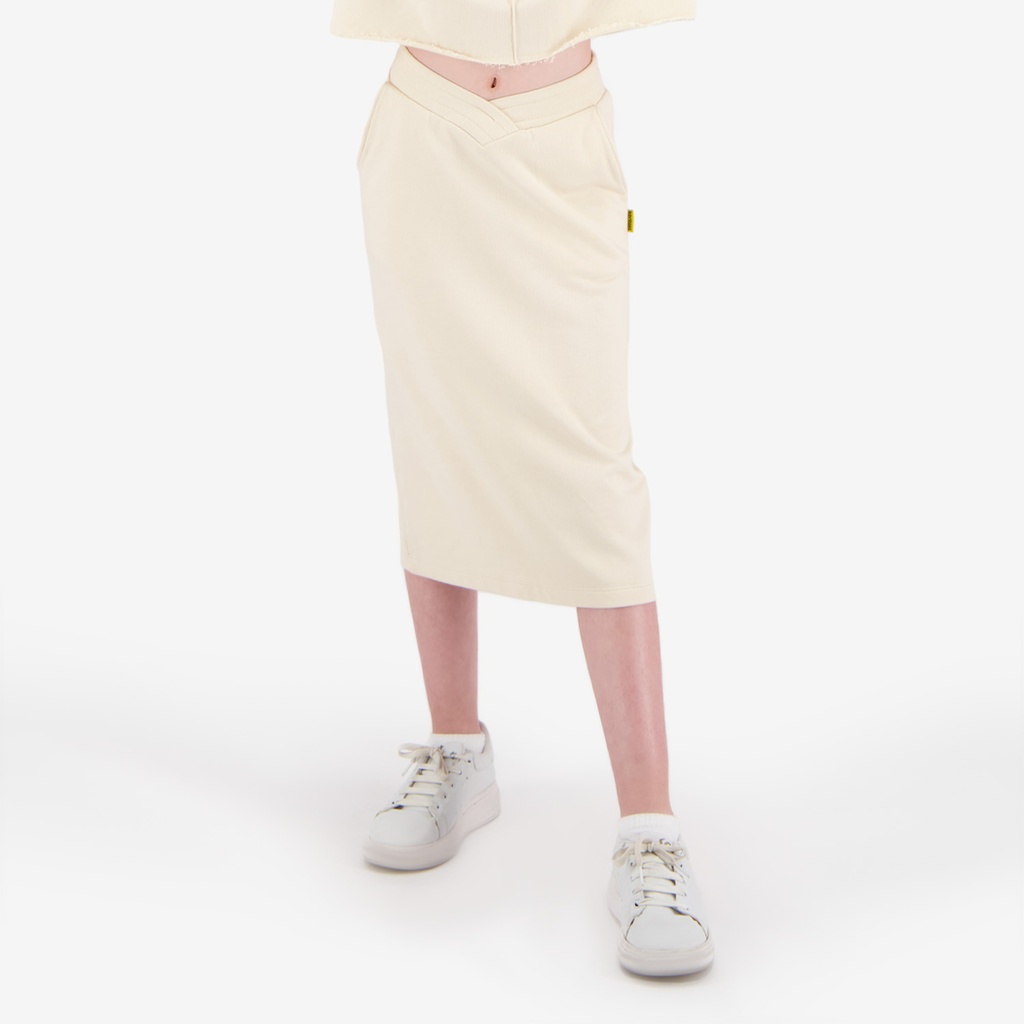 Jupe maxi fille avec bande à la taille croisée