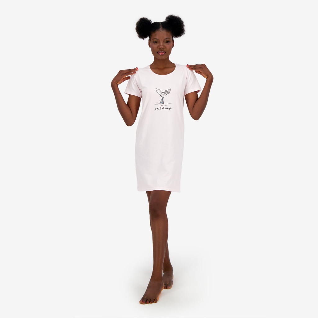 Robe de pyjama femme manches courtes عروسة البحر