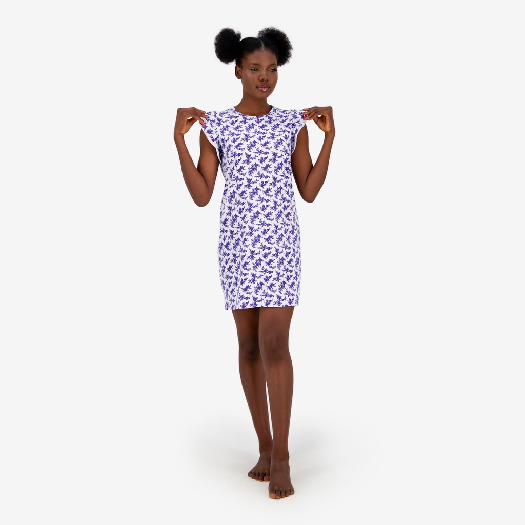 Robe de pyjama femme avec volant