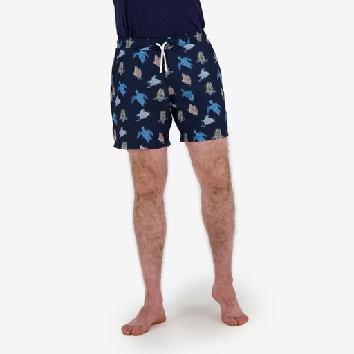 [05-010-18-097-K968-L] Short maillot homme ALL OVER TORTUE DE MER (L)