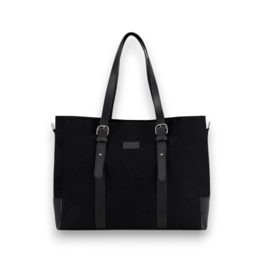 Mini cabas femme en jeans et cuir