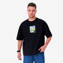 T-shirt oversized homme  manches courtes سلطان زمان