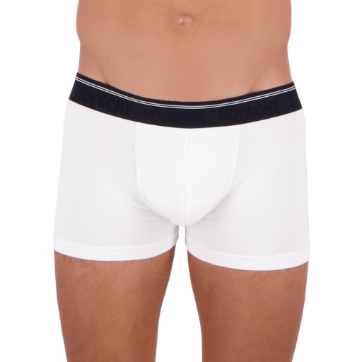 [05-010-06-41-009-K000-XL] Shorty homme en coton stretch (Blanc, XL)