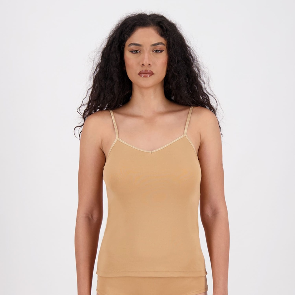 Caraco femme col V en microfibre extensible