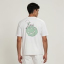 T-shirt oversized homme manches courtes اضحك لدنيا