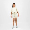 Sweat sur taille fille manches courtes avec pin up