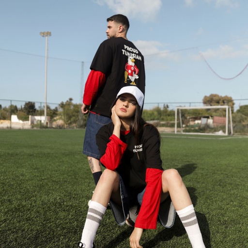[05-010-02-863-K040-L] T-shirt oversized unisexe manches  courtes PROUD TUNISIAN (L)