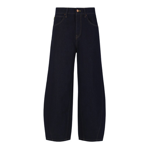 [01-010-01-588-K490-24] Barrel jeans unisexe-BIBOO (Jeans Bleu Foncé, 24)