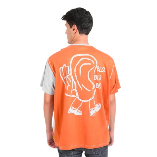 T-shirt oversized homme manches courtes BLA BLA BLA