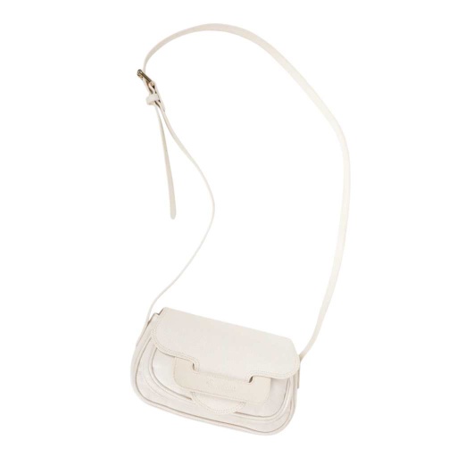 Sac bandoulière en cuir - SAGHIRA - Jaune