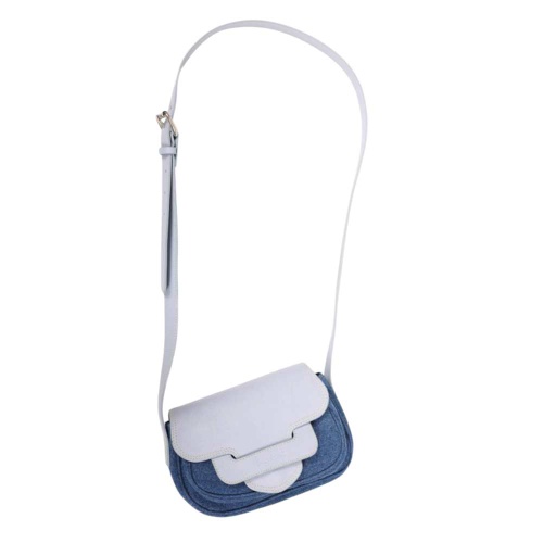Sac bandoulière en jeans - SAGHIRA - Bleu Marine