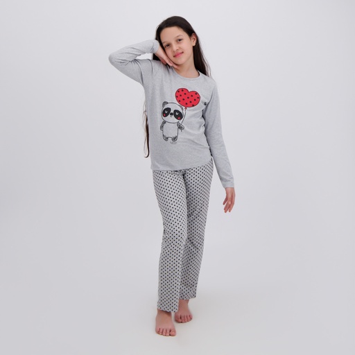 Pyjama fille manches longues PANDA