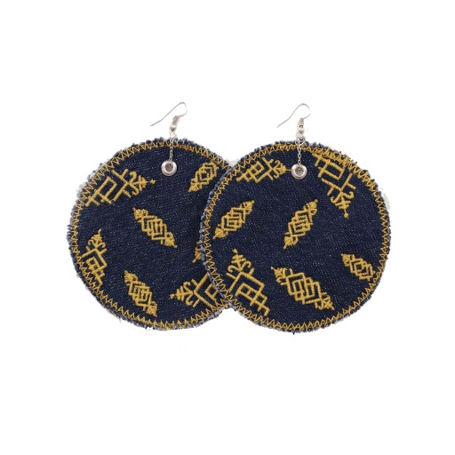 Boucle d'oreille en jeans HEAVY PRINT EFFECT - TUNIS FASHION WEEK 2024