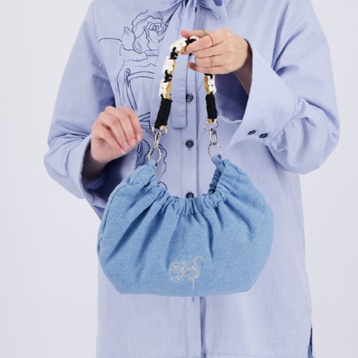 Sac Hobo Femme en jeans - Jeans Bleu Clair