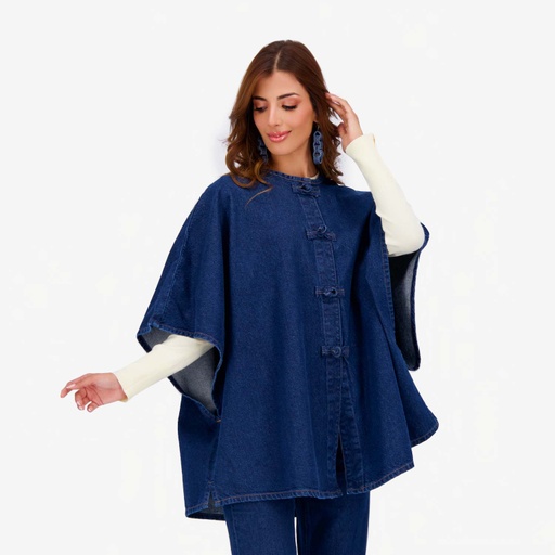 [01-010-10-107-K490-TU] Poncho femme ZINA