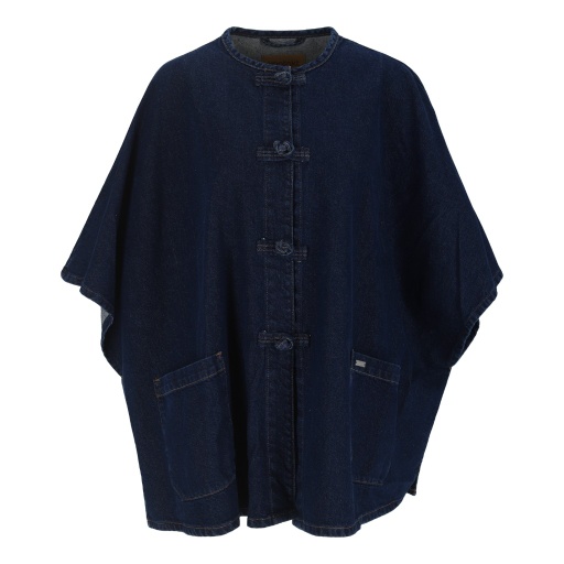 Poncho femme avec poche plaquée - ZINA 2.0 - Rose