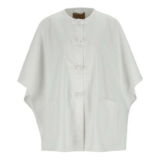 Poncho femme avec poche plaquée - ZINA 2.0 - Jeans Bleu Clair